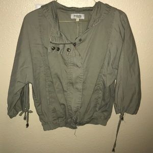 Green jacket, zip from Charlotte Russe